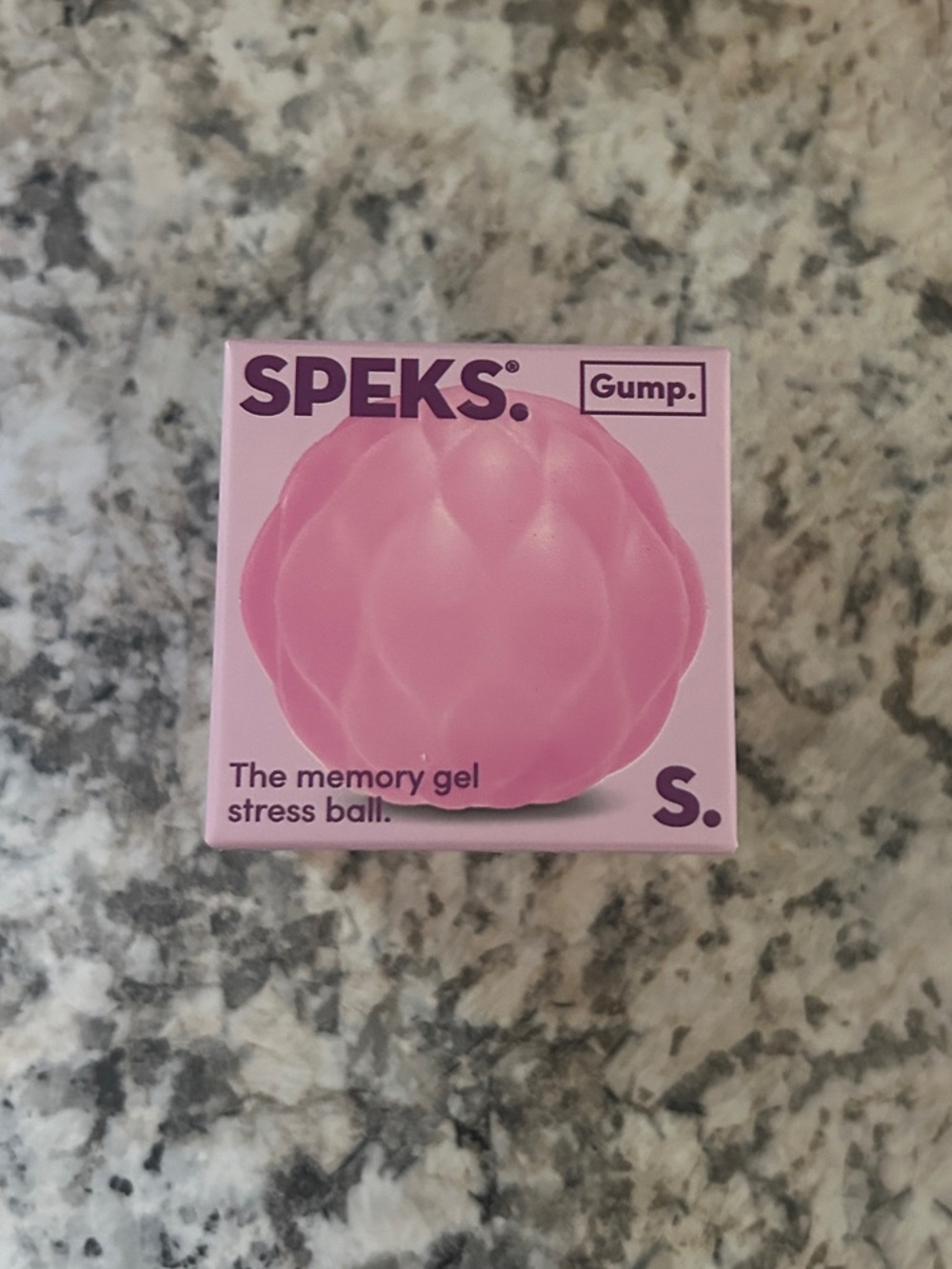Speks Gump Memory Gel Stress Ball Moon Jelly Quilt Pink Fidget Squishy Toy
